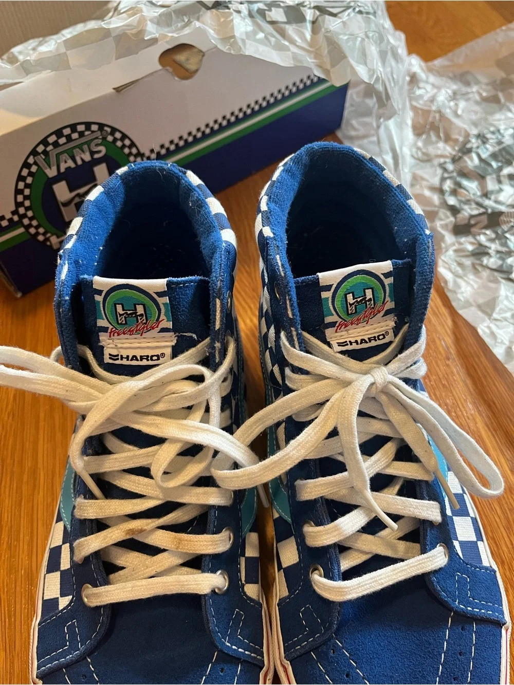 Vans Haro SK- 8 HI Freestyler Blue Reissue Men’s size 10 Rare Read